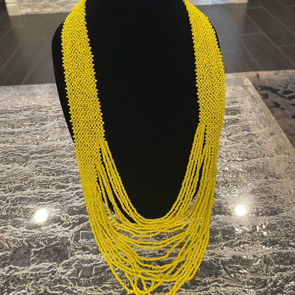 Colleen Lopez Artisan Crafted Seed Bead Necklace